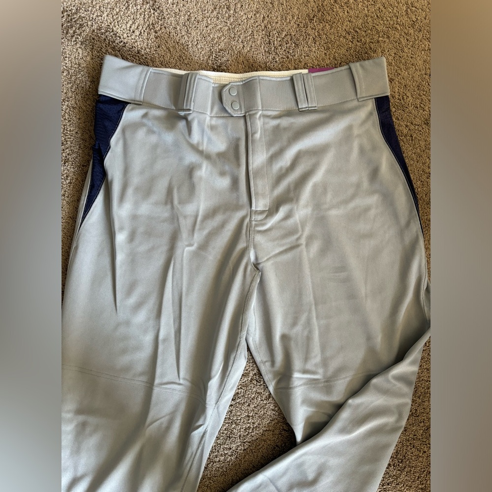 Rawlings Men's Softball Baseball Pants Relaxed Fit Gray Size 2XL